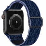 Scrunchie Szíj Apple Watch SE/11/10/9/8/7/6/5/4/3 (42/41/40/38mm) New Midnight Kék