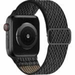 Scrunchie Szíj Apple Watch SE/11/10/9/8/7/6/5/4/3 (42/41/40/38mm) Official Fekete