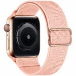 Scrunchie Szíj Apple Watch SE/11/10/9/8/7/6/5/4/3 (42/41/40/38mm) Rózsaszín Sand