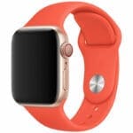 Silicone Szíj Apple Watch SE/11/10/9/8/7/6/5/4/3/Ultra 1/2/3 (44/45/46/49mm) Apricot