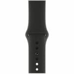Silicone Szíj Apple Watch SE/11/10/9/8/7/6/5/4/3/Ultra 1/2/3 (44/45/46/49mm) Fekete