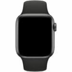 Silicone Szíj Apple Watch SE/11/10/9/8/7/6/5/4/3/Ultra 1/2/3 (44/45/46/49mm) Fekete