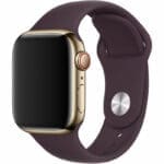 Silicone Szíj Apple Watch SE/11/10/9/8/7/6/5/4/3/Ultra 1/2/3 (44/45/46/49mm) Dark Cherry
