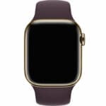Silicone Szíj Apple Watch SE/11/10/9/8/7/6/5/4/3/Ultra 1/2/3 (44/45/46/49mm) Dark Cherry