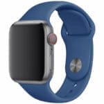 Silicone Szíj Apple Watch SE/11/10/9/8/7/6/5/4/3/Ultra 1/2/3 (44/45/46/49mm) Delft Kék