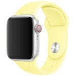 Silicone Szíj Apple Watch SE/11/10/9/8/7/6/5/4/3/Ultra 1/2/3 (44/45/46/49mm) Lemon Cream