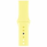 Silicone Szíj Apple Watch SE/11/10/9/8/7/6/5/4/3/Ultra 1/2/3 (44/45/46/49mm) Lemon Cream
