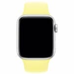 Silicone Szíj Apple Watch SE/11/10/9/8/7/6/5/4/3/Ultra 1/2/3 (44/45/46/49mm) Lemon Cream