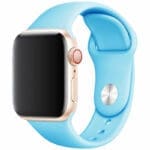 Silicone Szíj Apple Watch SE/11/10/9/8/7/6/5/4/3/Ultra 1/2/3 (44/45/46/49mm) Light Kék