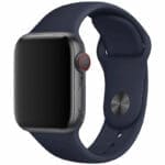 Silicone Szíj Apple Watch SE/11/10/9/8/7/6/5/4/3/Ultra 1/2/3 (44/45/46/49mm) Midnight Kék