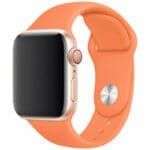 Silicone Szíj Apple Watch SE/11/10/9/8/7/6/5/4/3/Ultra 1/2/3 (44/45/46/49mm) Papaya
