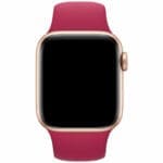Silicone Szíj Apple Watch SE/11/10/9/8/7/6/5/4/3/Ultra 1/2/3 (44/45/46/49mm) Pomegranate