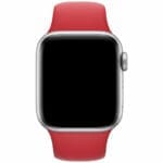 Silicone Szíj Apple Watch SE/11/10/9/8/7/6/5/4/3/Ultra 1/2/3 (44/45/46/49mm) Piros