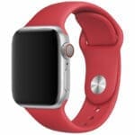 Silicone Szíj Apple Watch SE/11/10/9/8/7/6/5/4/3/Ultra 1/2/3 (44/45/46/49mm) Piros