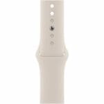 Silicone Szíj Apple Watch SE/11/10/9/8/7/6/5/4/3/Ultra 1/2/3 (44/45/46/49mm) Starlight