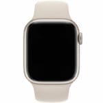 Silicone Szíj Apple Watch SE/11/10/9/8/7/6/5/4/3/Ultra 1/2/3 (44/45/46/49mm) Starlight