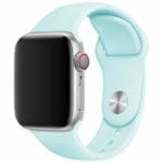 Silicone Szíj Apple Watch SE/11/10/9/8/7/6/5/4/3/Ultra 1/2/3 (44/45/46/49mm) Turquoise