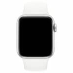 Silicone Szíj Apple Watch SE/11/10/9/8/7/6/5/4/3/Ultra 1/2/3 (44/45/46/49mm) Fehér