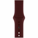 Silicone Szíj Apple Watch SE/11/10/9/8/7/6/5/4/3/Ultra 1/2/3 (44/45/46/49mm) Wine Piros