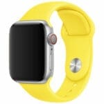 Silicone Szíj Apple Watch SE/11/10/9/8/7/6/5/4/3/Ultra 1/2/3 (44/45/46/49mm) Sárga