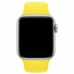 Silicone Szíj Apple Watch SE/11/10/9/8/7/6/5/4/3/Ultra 1/2/3 (44/45/46/49mm) Sárga