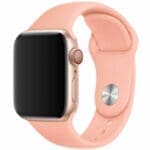 Silicone Szíj Apple Watch SE/11/10/9/8/7/6/5/4/3 (42/41/40/38mm) Grapefruit