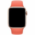 Silicone Szíj Apple Watch SE/11/10/9/8/7/6/5/4/3/Ultra 1/2/3 (44/45/46/49mm) Orange