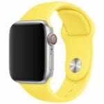 Silicone Szíj Apple Watch SE/11/10/9/8/7/6/5/4/3/Ultra 1/2/3 (44/45/46/49mm) Sárga