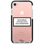 Social Media Seriously Harms Our Mental Health iPhone 8/7/SE 2020/SE 2022 Tok