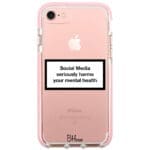 Social Media Seriously Harms Our Mental Health iPhone 8/7/SE 2020/SE 2022 Tok