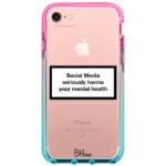 Social Media Seriously Harms Our Mental Health iPhone 8/7/SE 2020/SE 2022 Tok