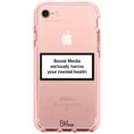 Social Media Seriously Harms Our Mental Health iPhone 8/7/SE 2020/SE 2022 Tok