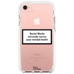 Social Media Seriously Harms Our Mental Health iPhone 8/7/SE 2020/SE 2022 Tok