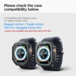 Spigen GLAS.tR EZ FIT Védőfólia Apple Watch Ultra 49mm Clear (2 Pack)