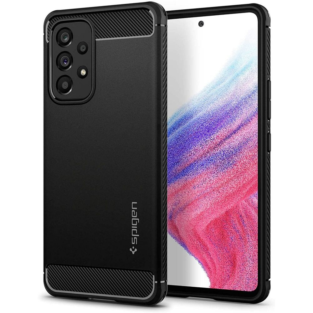 Spigen Rugged Armor Matte Black Samsung Galaxy A53 5G Tok