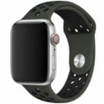 Sport Szíj Apple Watch SE/11/10/9/8/7/6/5/4/3/Ultra 1/2/3 (44/45/46/49mm) Army Zöld/Fekete
