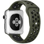 Sport Szíj Apple Watch SE/11/10/9/8/7/6/5/4/3/Ultra 1/2/3 (44/45/46/49mm) Army Zöld/Fekete