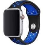 Sport Szíj Apple Watch SE/11/10/9/8/7/6/5/4/3/Ultra 1/2/3 (44/45/46/49mm) Fekete/Kék