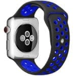 Sport Szíj Apple Watch SE/11/10/9/8/7/6/5/4/3/Ultra 1/2/3 (44/45/46/49mm) Fekete/Kék