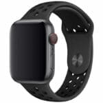 Sport Szíj Apple Watch SE/11/10/9/8/7/6/5/4/3 (42/41/40/38mm) Fekete/Coal Fekete
