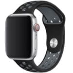 Sport Szíj Apple Watch SE/11/10/9/8/7/6/5/4/3/Ultra 1/2/3 (44/45/46/49mm) Fekete/Gray