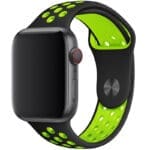 Sport Szíj Apple Watch SE/11/10/9/8/7/6/5/4/3/Ultra 1/2/3 (44/45/46/49mm) Fekete/Zöld