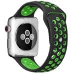 Sport Szíj Apple Watch SE/11/10/9/8/7/6/5/4/3/Ultra 1/2/3 (44/45/46/49mm) Fekete/Zöld