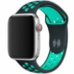 Sport Szíj Apple Watch SE/11/10/9/8/7/6/5/4/3/Ultra 1/2/3 (44/45/46/49mm) Fekete/Lake Cyan
