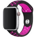 Sport Szíj Apple Watch SE/11/10/9/8/7/6/5/4/3/Ultra 1/2/3 (44/45/46/49mm) Fekete/Rózsaszín