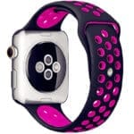 Sport Szíj Apple Watch SE/11/10/9/8/7/6/5/4/3/Ultra 1/2/3 (44/45/46/49mm) Fekete/Rózsaszín