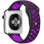 Sport Szíj Apple Watch SE/11/10/9/8/7/6/5/4/3/Ultra 1/2/3 (44/45/46/49mm) Fekete/Lila