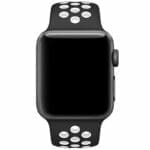 Sport Szíj Apple Watch SE/11/10/9/8/7/6/5/4/3 (42/41/40/38mm) Fekete/Fehér