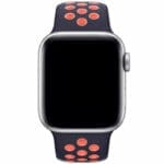 Sport Szíj Apple Watch SE/11/10/9/8/7/6/5/4/3/Ultra 1/2/3 (44/45/46/49mm) Kék Fekete/Mango