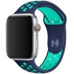 Sport Szíj Apple Watch SE/11/10/9/8/7/6/5/4/3/Ultra 1/2/3 (44/45/46/49mm) Kék/Duck Zöld